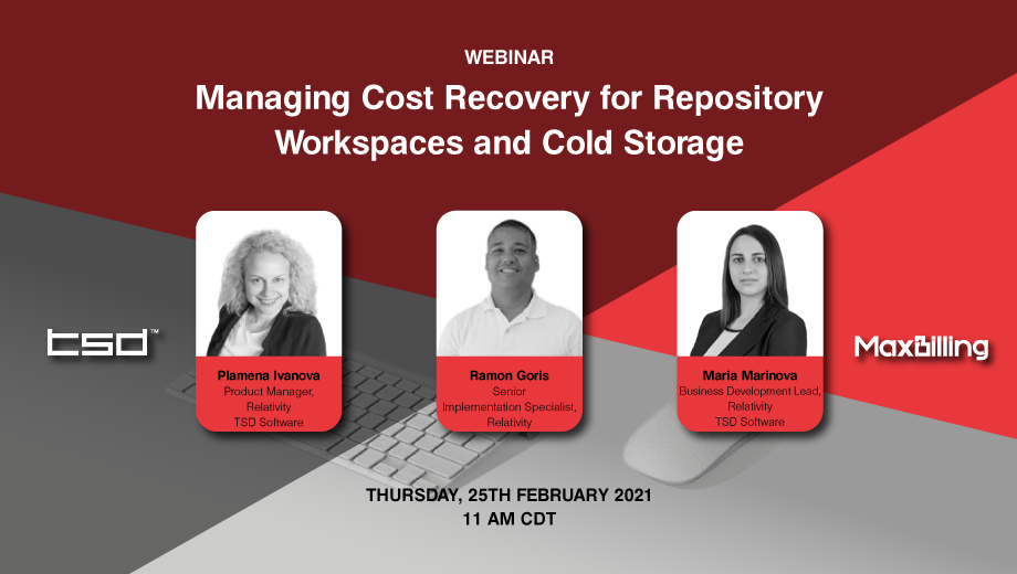 Webinar: Managing Cost Recovery for Repository Workspaces and Cold Storage